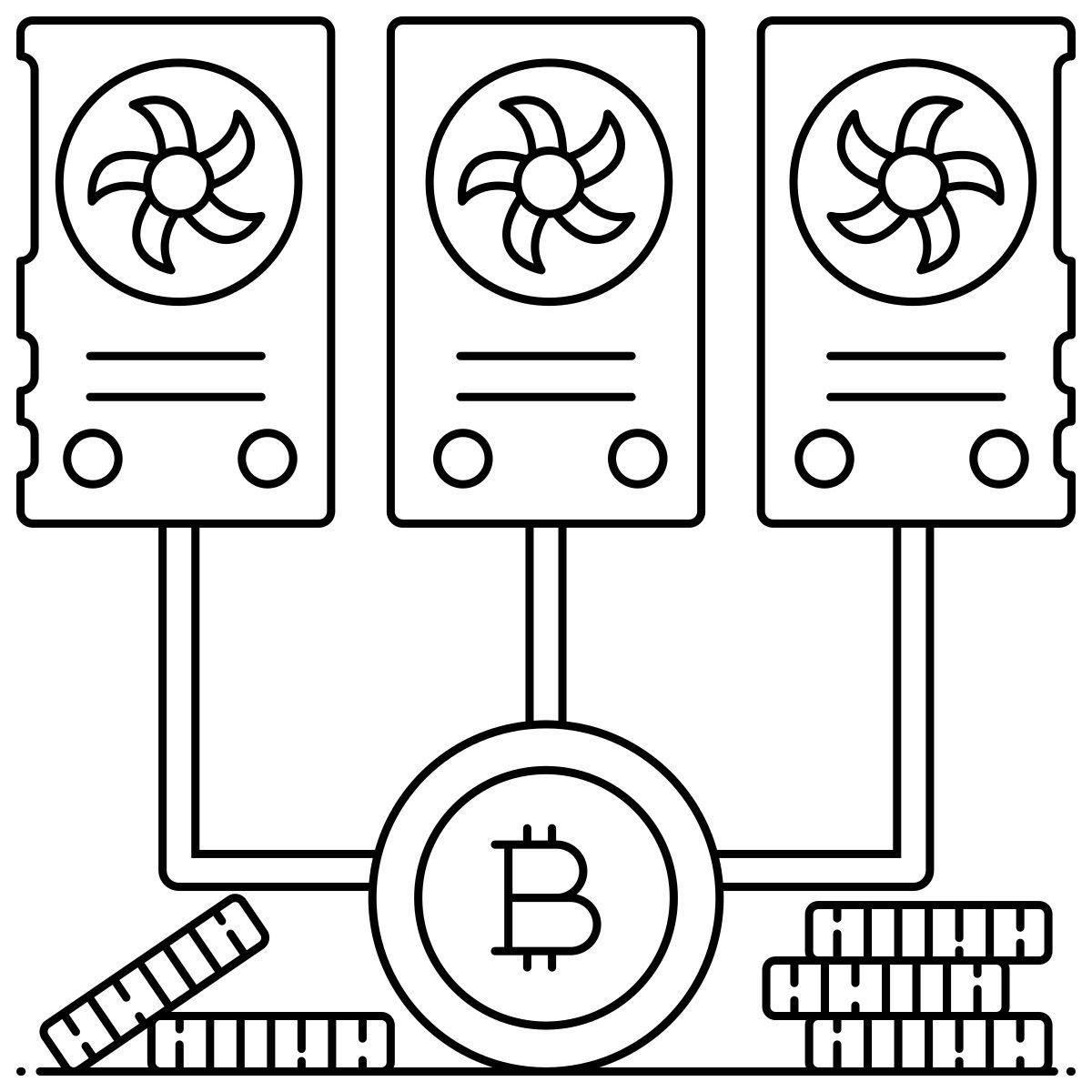 bitcoin mining icon