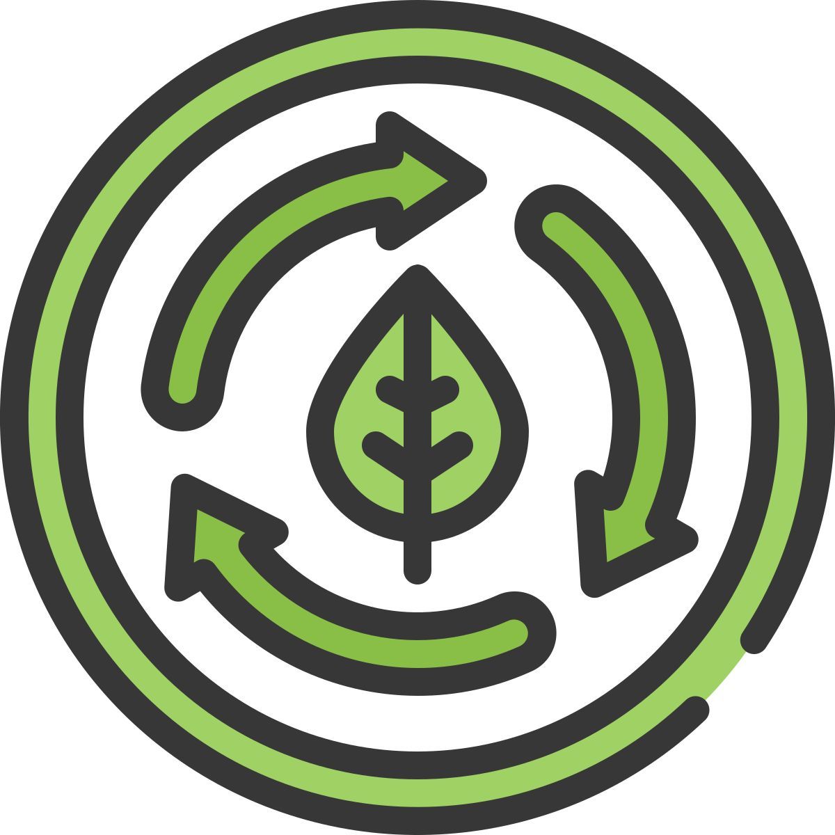 biologisch abbaubar icon