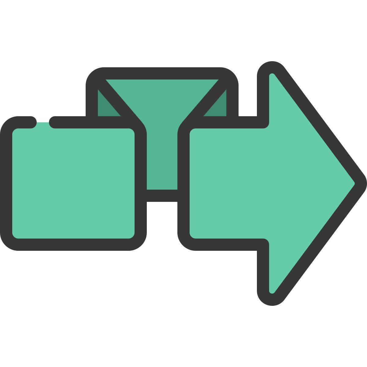 ribbon arrow icon