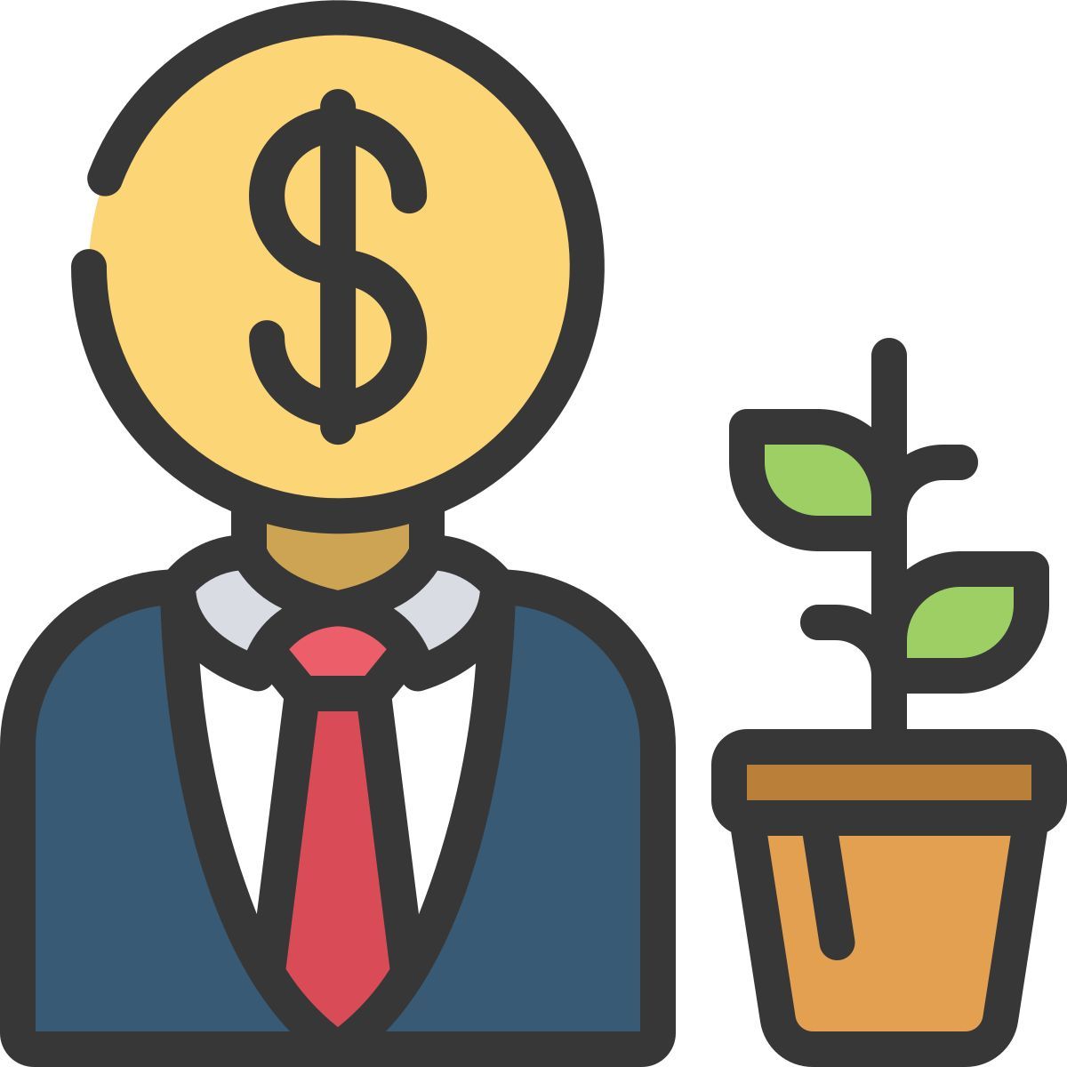 financial growth icon