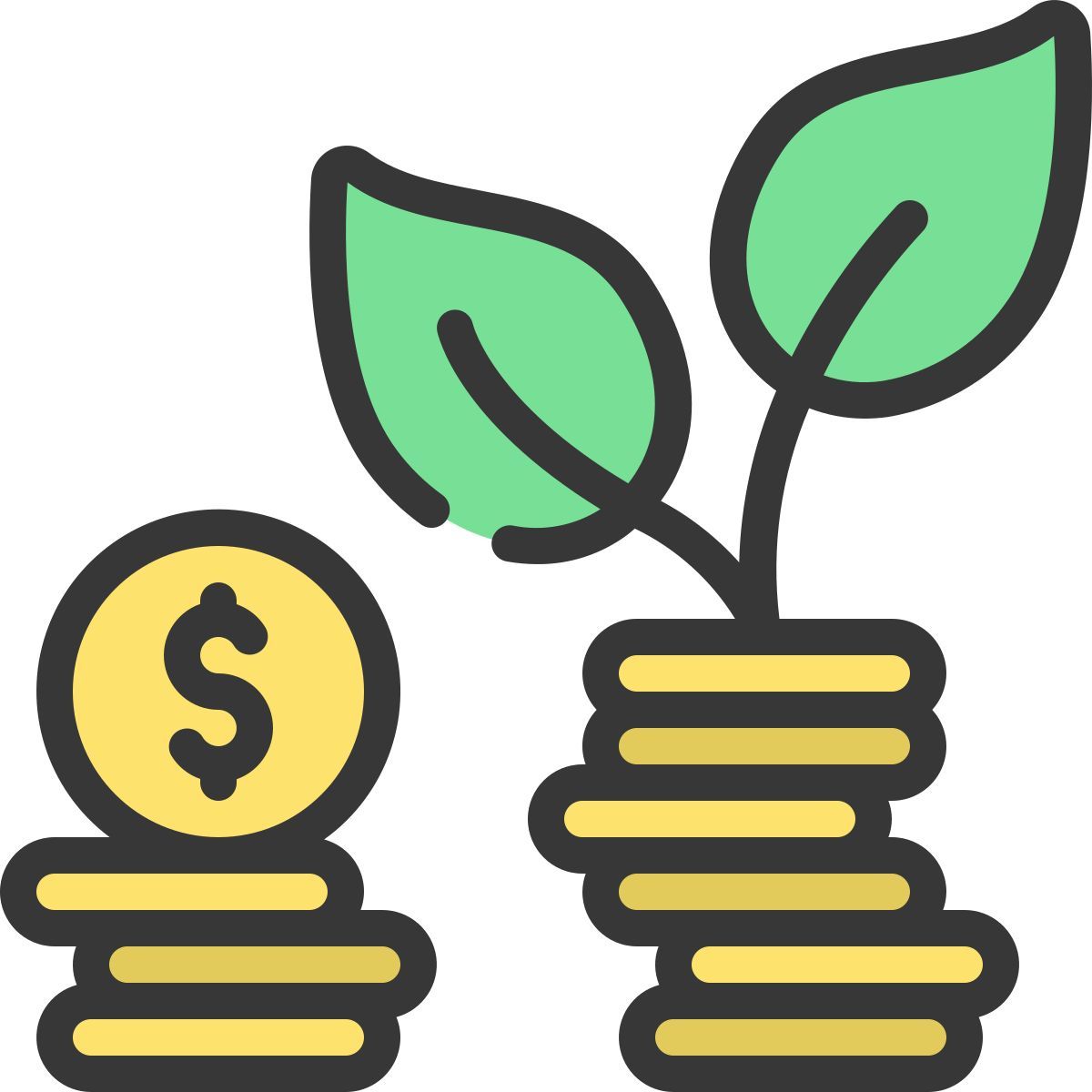 crecimiento financiero icon