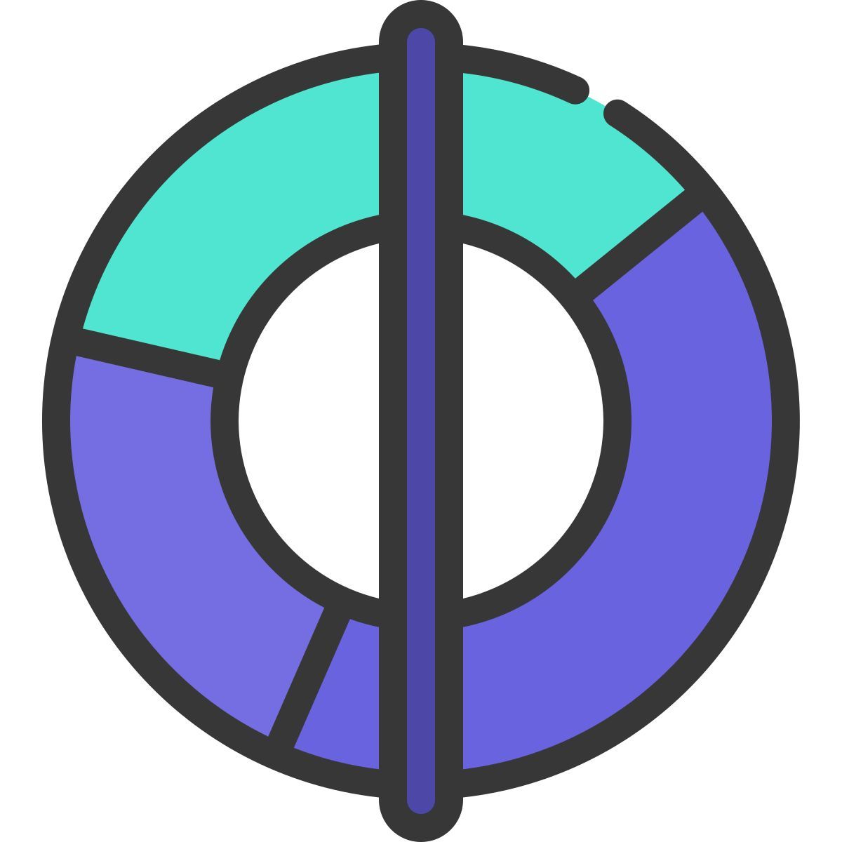 一半 icon