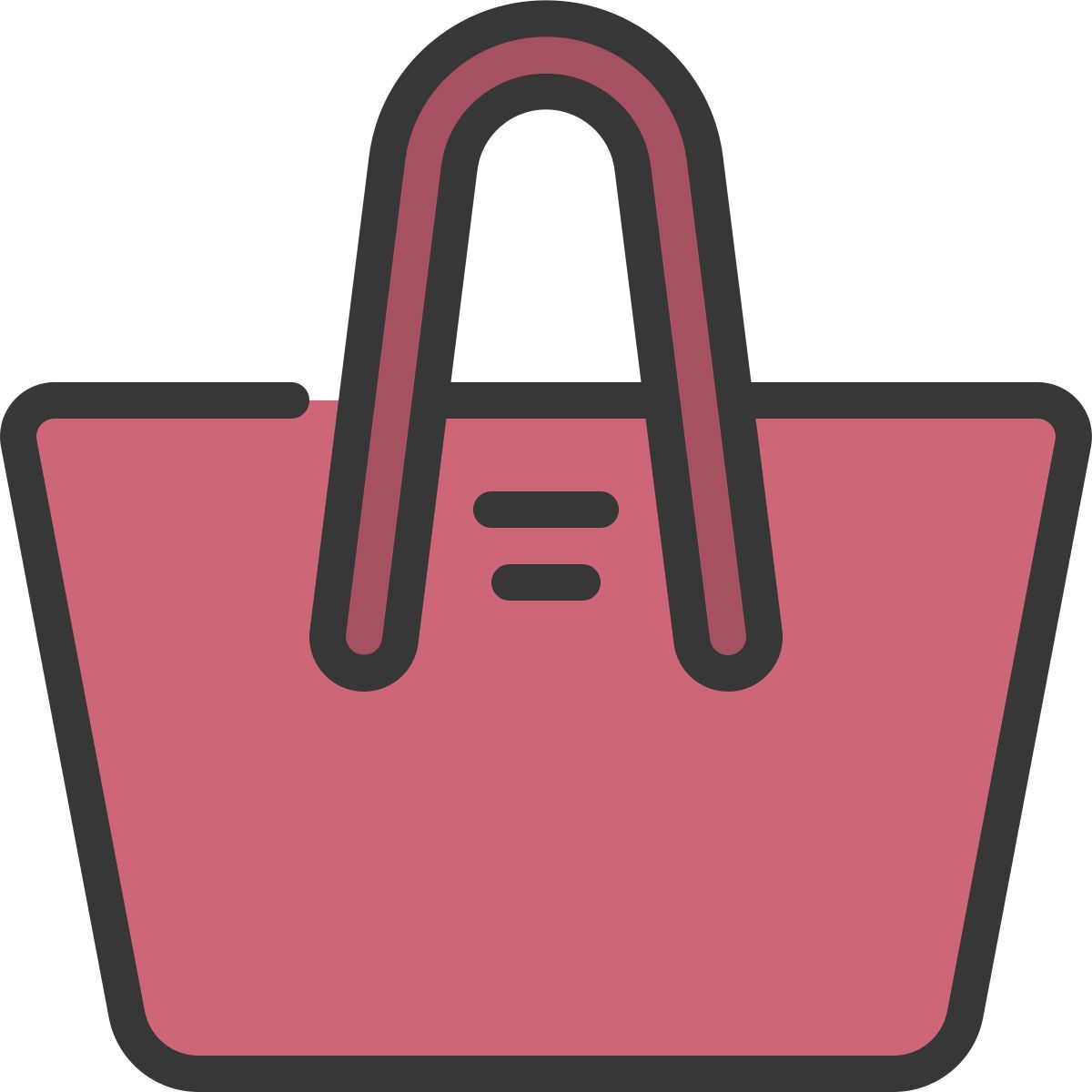 visão traseira da bolsa icon