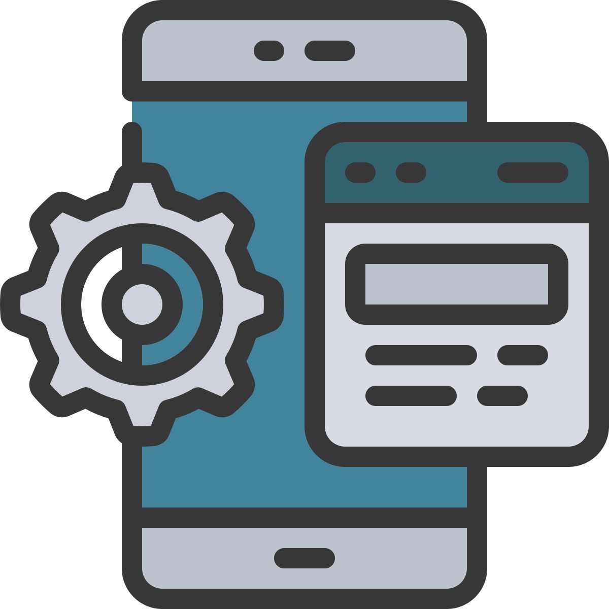 deux smartphones icon
