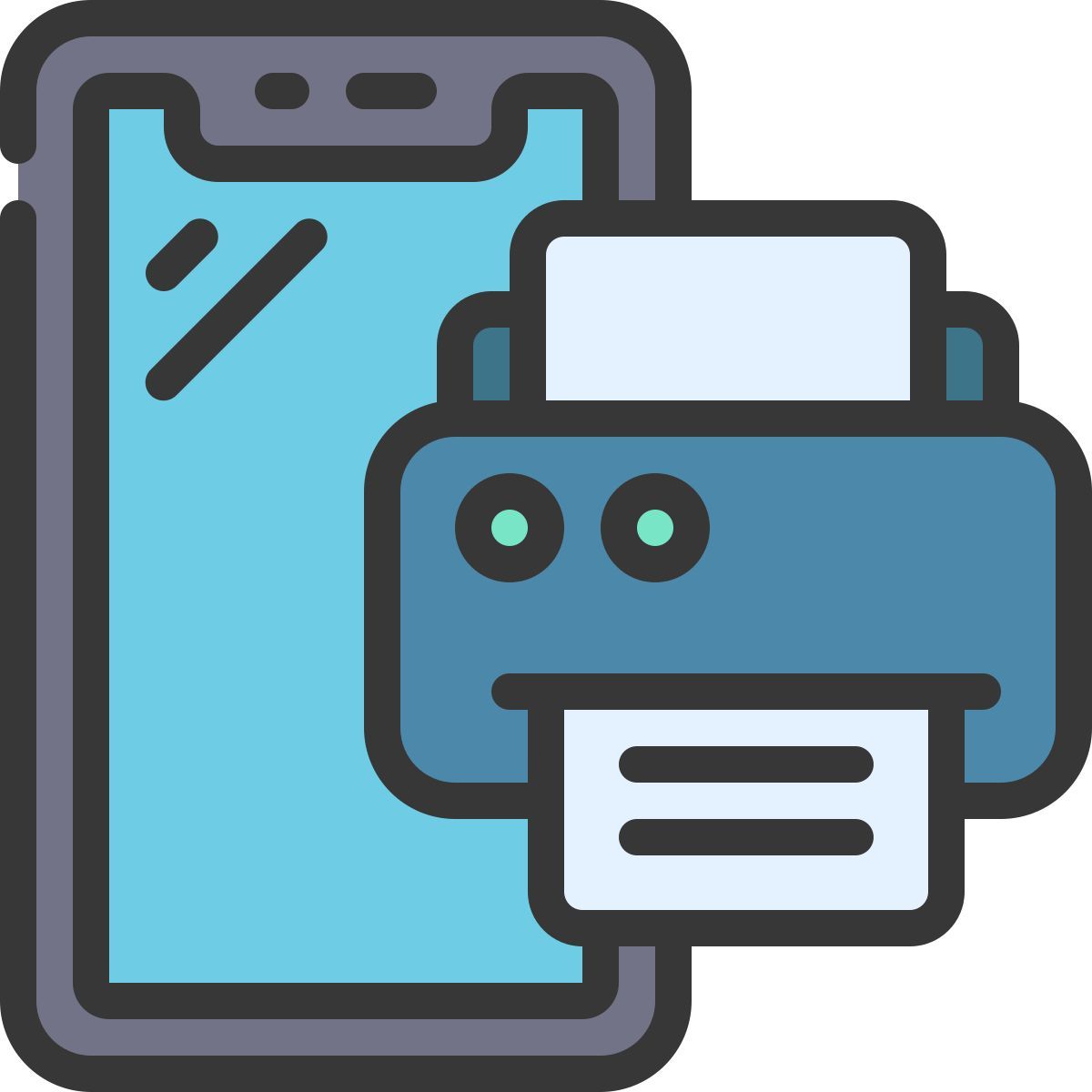 mobile printing icon