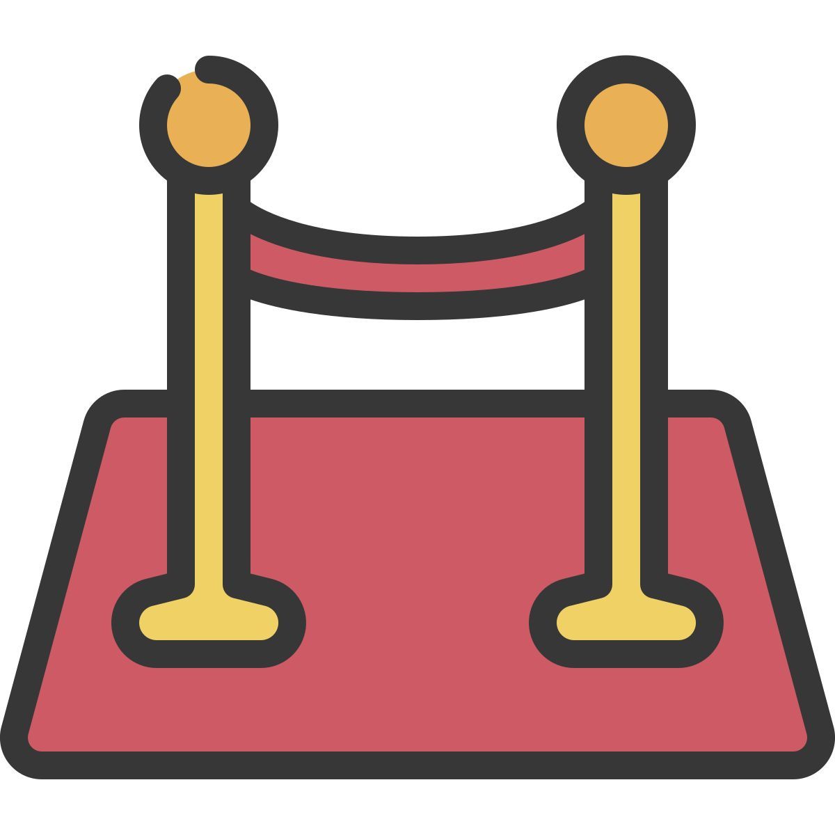 roter teppich icon