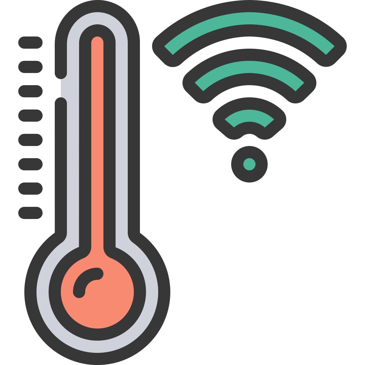 smart thermostat icon