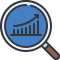 external analysis-business-strategy-soft-fill-soft-fill-juicy-fish icon