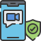 external call-cyber-security-soft-fill-soft-fill-juicy-fish icon