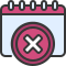 external delete-calendars-soft-fill-soft-fill-juicy-fish icon