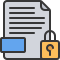 external document-information-security-soft-fill-soft-fill-juicy-fish icon