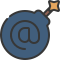 external email-internet-security-soft-fill-soft-fill-juicy-fish icon