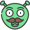 external emoticon-alien-emoji-soft-fill-soft-fill-juicy-fish-3 icon