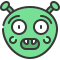 external emoticon-alien-emoji-soft-fill-soft-fill-juicy-fish-6 icon