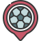 external football-location-pins-soft-fill-soft-fill-juicy-fish icon
