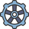 external gear-gears-and-cogs-soft-fill-soft-fill-juicy-fish icon