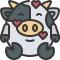 external in-cow-emoji-soft-fill-soft-fill-juicy-fish icon