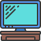 external monitor-home-office-soft-fill-soft-fill-juicy-fish icon