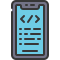 external programming-mobile-phones-soft-fill-soft-fill-juicy-fish icon