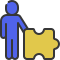 external puzzle-human-figures-soft-fill-soft-fill-juicy-fish icon