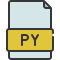 external python-coding-and-development-soft-fill-soft-fill-juicy-fish icon