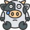 external sad-cow-emoji-soft-fill-soft-fill-juicy-fish icon