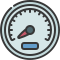 external speedometer-vehicle-mechanics-soft-fill-soft-fill-juicy-fish icon