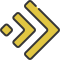external split-arrows-soft-fill-soft-fill-juicy-fish icon