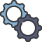 external two-gears-and-cogs-soft-fill-soft-fill-juicy-fish icon