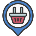 external basket-location-pins-soft-fill-soft-fill-juicy-fish icon