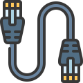external ethernet-computer-hardware-soft-fill-soft-fill-juicy-fish icon