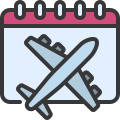 external flight-calendars-soft-fill-soft-fill-juicy-fish icon