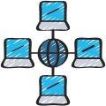 external laptop-network-architecture-soft-fill-soft-fill-juicy-fish icon
