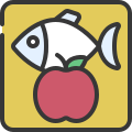 external perishable-packaging-symbols-soft-fill-soft-fill-juicy-fish icon