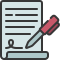 Ícone de contratos de atendimento