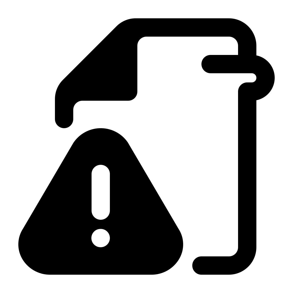 warning file icon