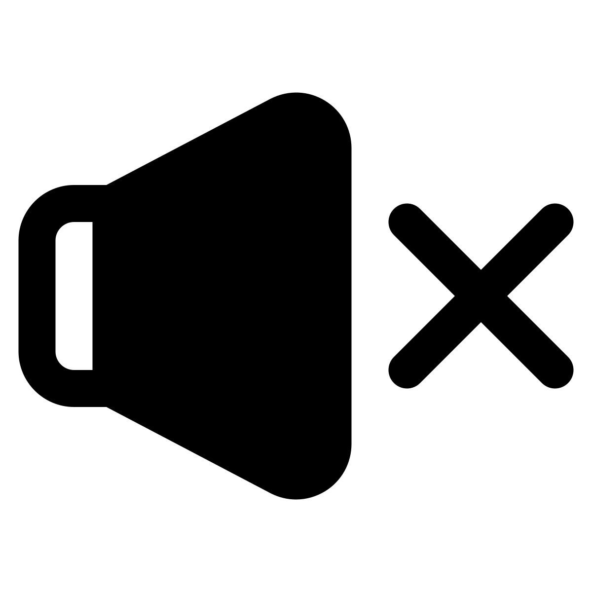 mute sound icon