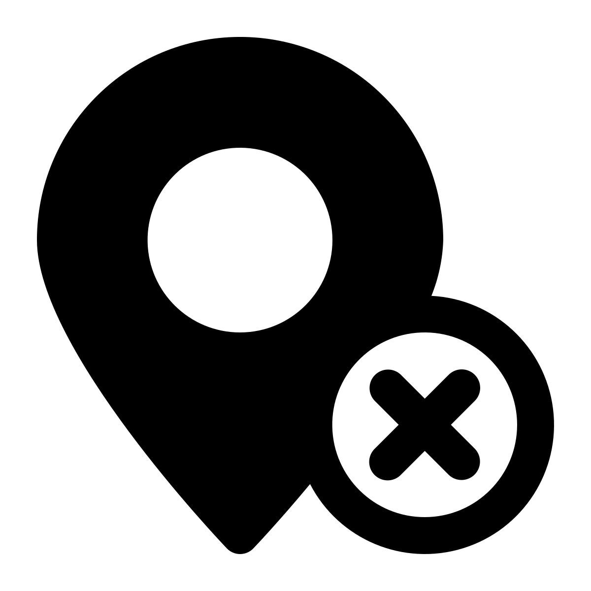 remove location icon