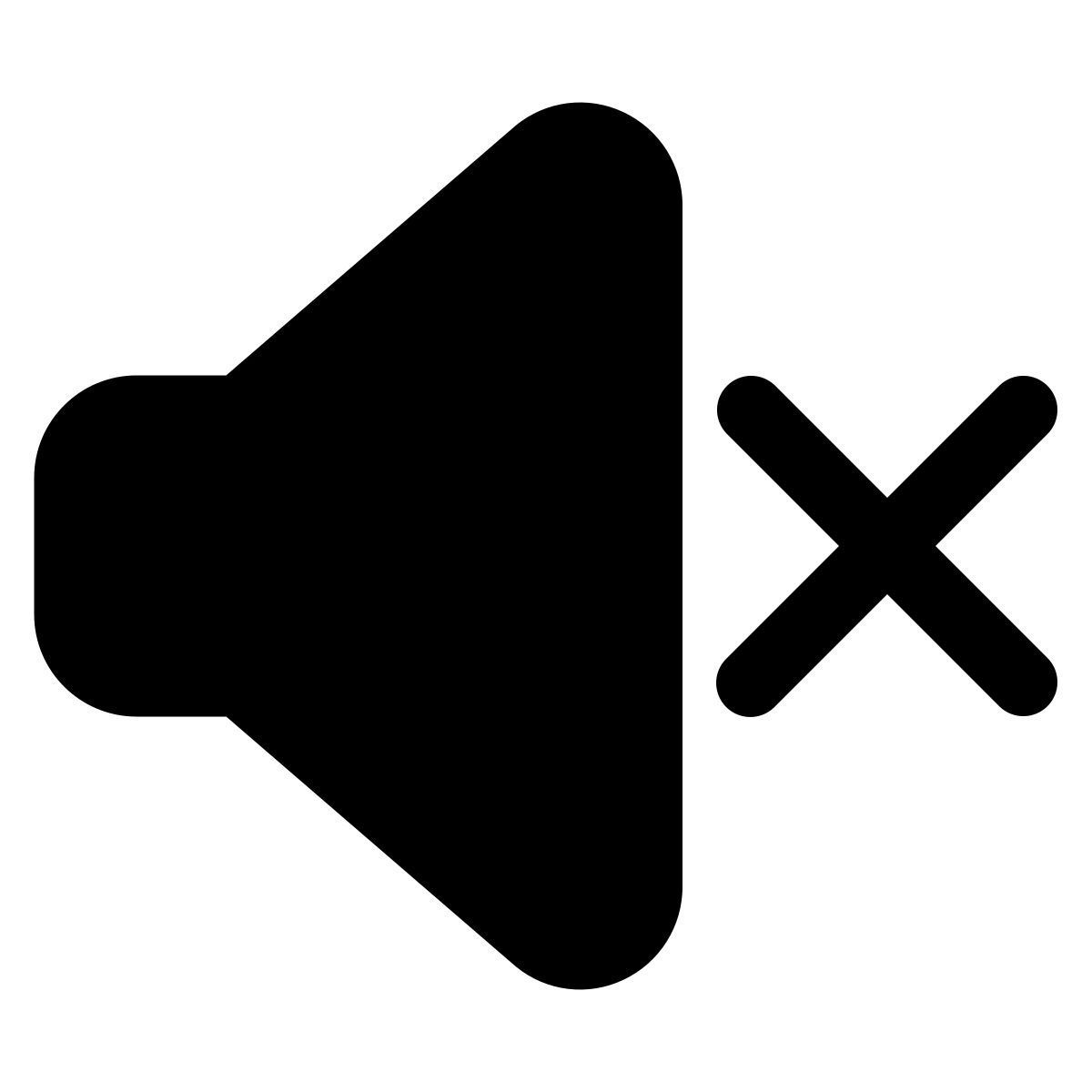mute sound icon