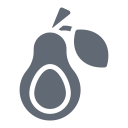 external Avocado-fruits-and-vegetables-solid-design-circle icon