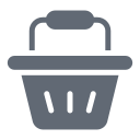 external Basket-modern-solid-design-circle icon