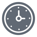 external Clock-modern-solid-design-circle icon