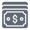 external Dollars-outdoor-solid-design-circle icon