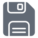 external Floppy-Disk-modern-solid-design-circle icon