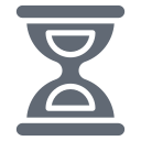 external Hourglass-school-and-learning-solid-design-circle-2 icon