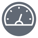 external Speedometer-universal-solid-design-circle icon