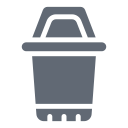 external Trash-Can-modern-solid-design-circle icon