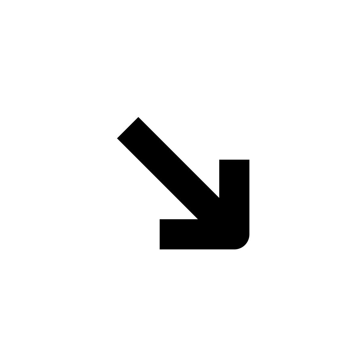 arrow down right icon