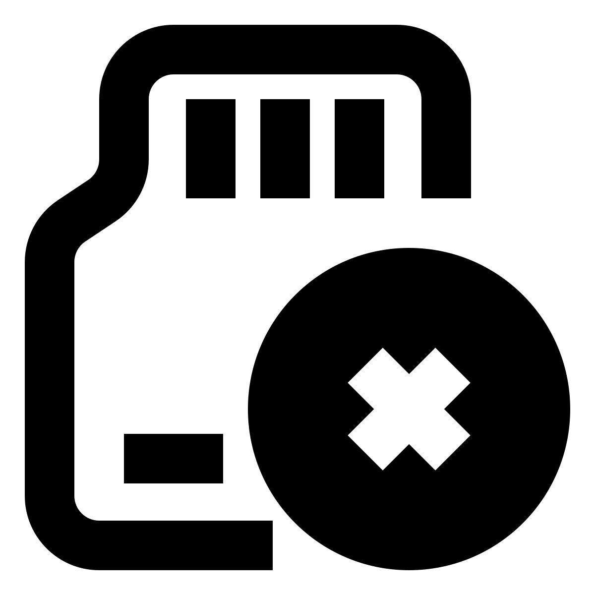 pas de carte mémoire icon