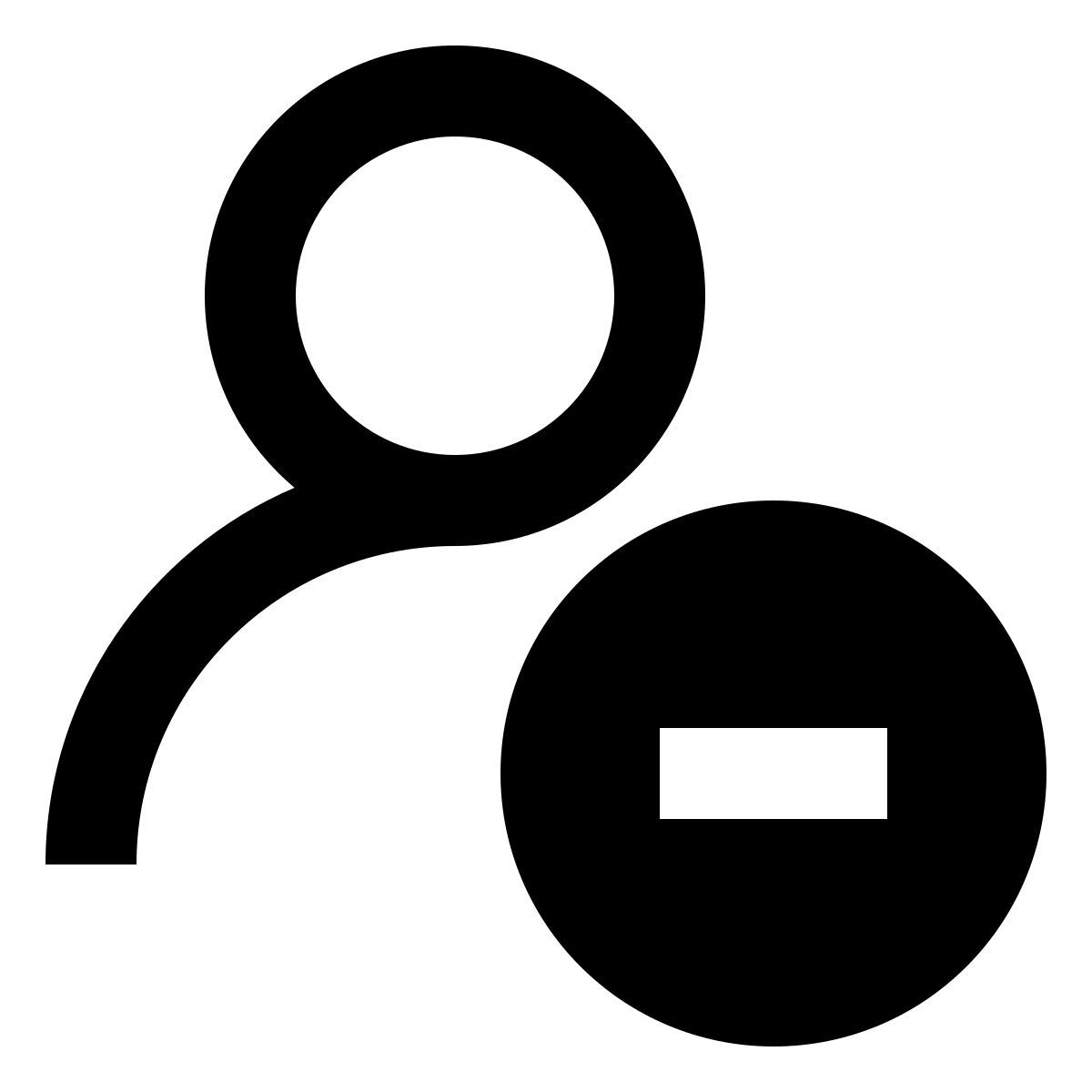 user minus icon